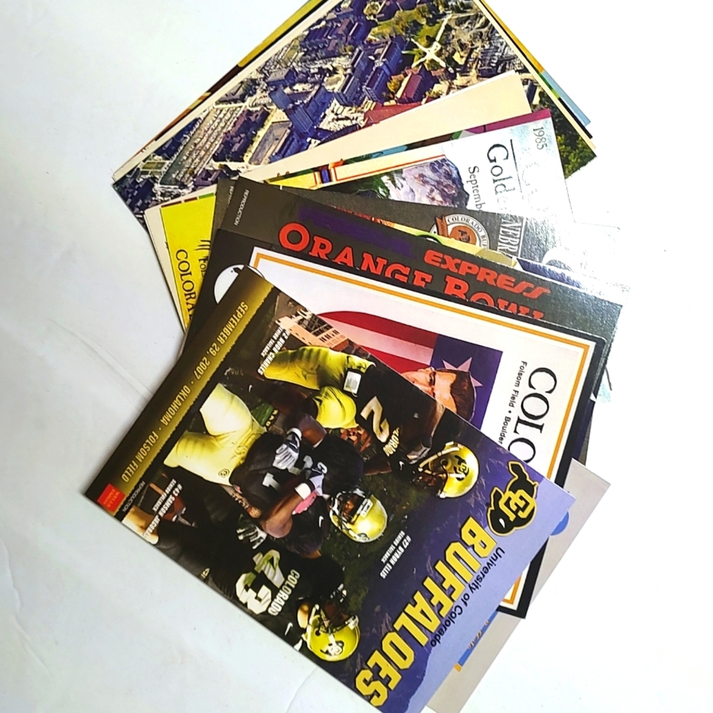 Colorado buffs CU football post cards lot 16 new re prod vintage retro